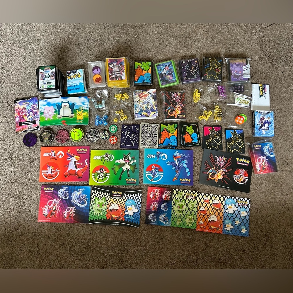 Items from the pokemon trading card game